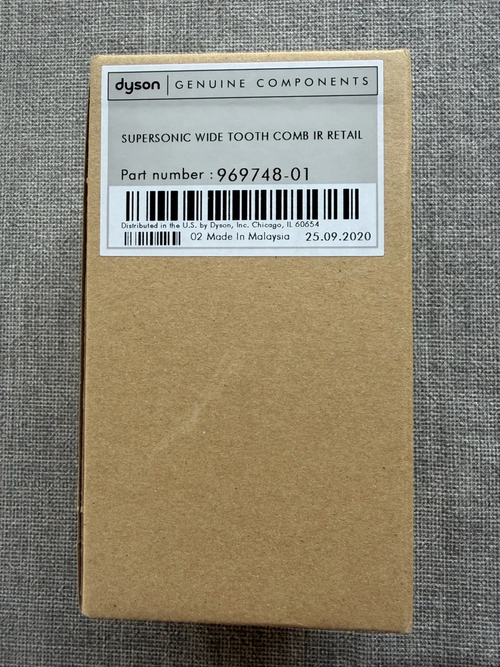 Dyson Supersonic Hair Dryer Wide Tooth Comb Attachment Nozzle Iron Grey Genuine